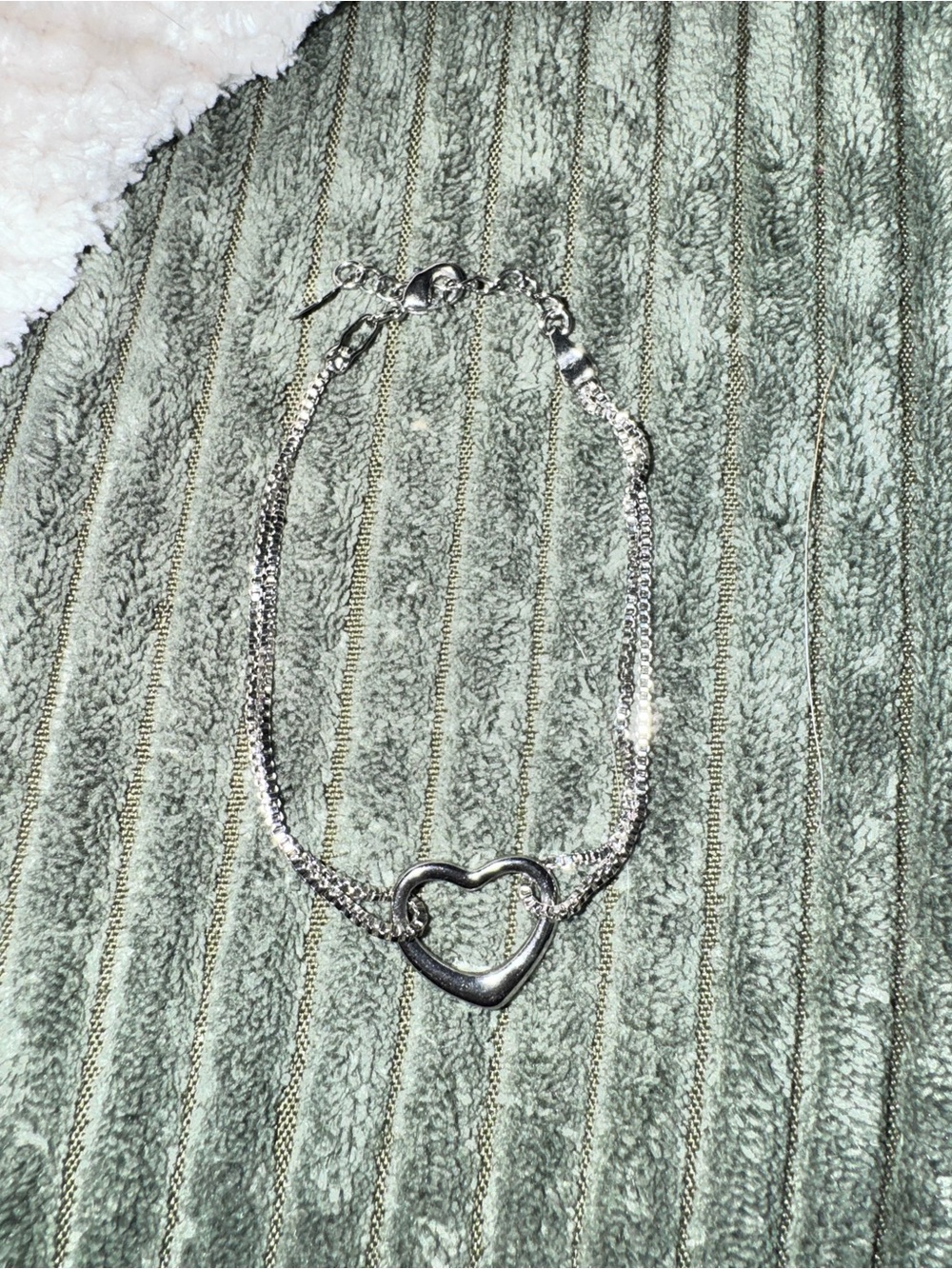 Silver Heart Pendant Necklace - Women Jewelry